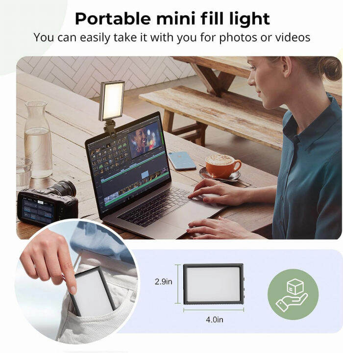 aureday-rechargeable-selfie-light-with-clip-video-light-for-iphone-tablet-camera-laptop-2000mah-portable-led-phone-light-for-selfie-video-conference-zoom-call-photography-makeup-live-stream-tiktok-3-4