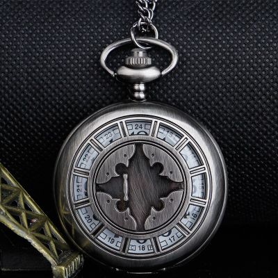 นาฬิกาพกสีบรอนซ์ควอตซ์ดีไซน์กลวงที่สร้างสรรค์จี้นาฬิกาเปลือกหอยใส่ได้ทุกเพศนาฬิกา Fob Relogio Feminino