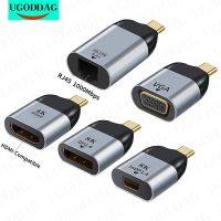 ✑ USB C To HDMI-compatible Dp Mini Dp Vga Adapter USB Type C HDMI-compatible Cable 4KConverter For Samsung Huawei P30