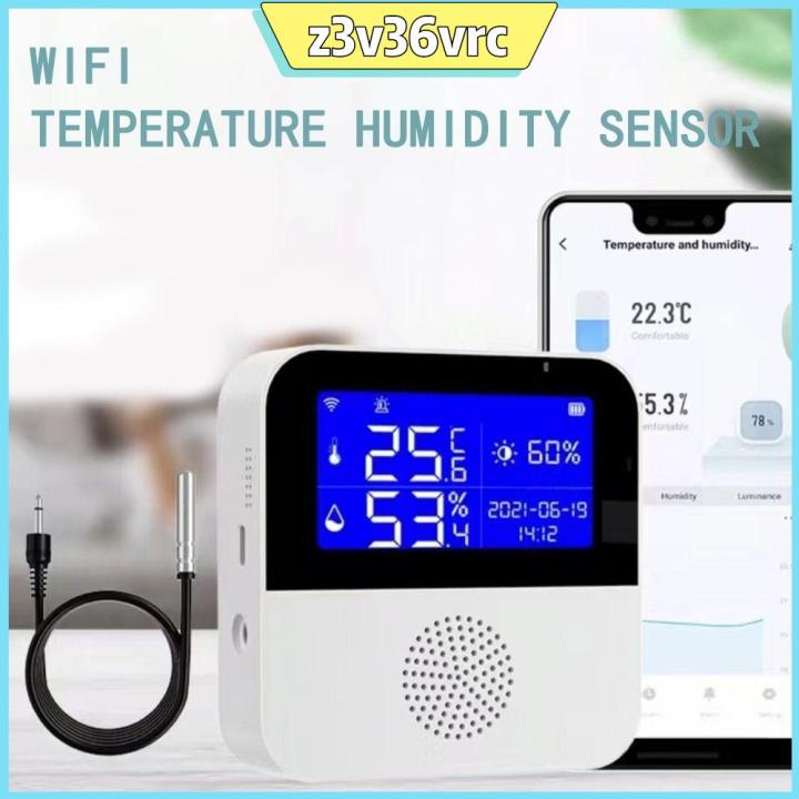 WiFi Smart Temperature Humidity Sensor Fish Tank Hygrometer Thermometer, Size: 86