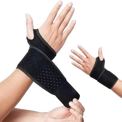【Ready Stock】ผ้าพันดามข้อมือ Stabilizer ข้อมือปรับผ้าพันข้อมือ Protector ซ้ายและขวามือผ้าพันข้อมือสำหรับฟิตเนสสำนักงานบรรเทาอาการปวด