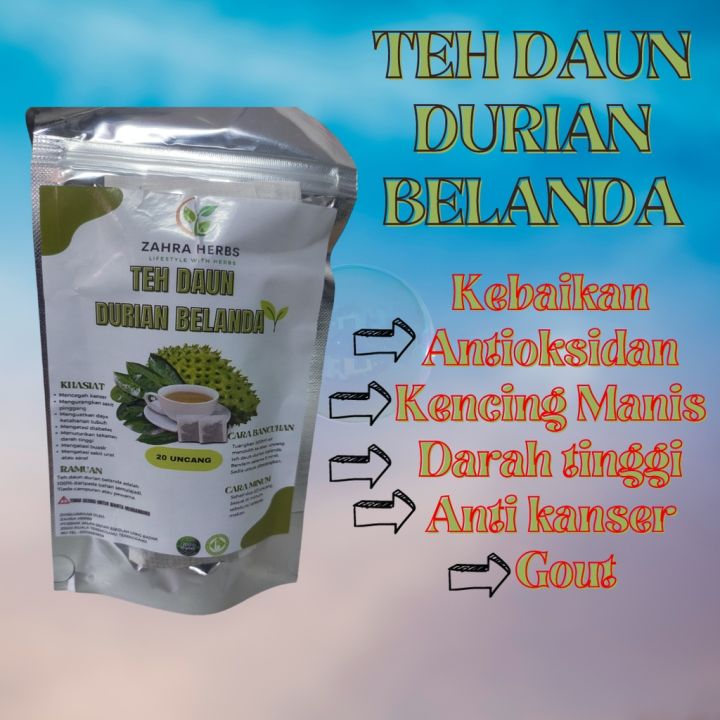 Teh daun belanda | Teh daun belanda Zahra Herbs Original | 1000 Khasiat ...