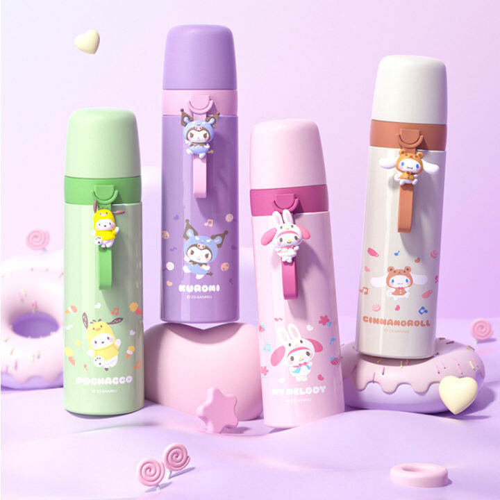 Sanrio Kuromi Thermos kartun Cinnamoroll Pochacco Kawaii Cute Anime