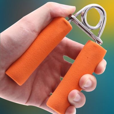 【YF】☑☸  Hand Gripper Sponge Electroplated A-shaped Trainer Non-Slip Durable Reusable Exerciser Workout Use