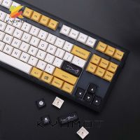 KYOMOT 144key/Set Black Honey Theme Key Caps XDA Profile for MX Switch Diy Mechanical Keyboard PBT Dye Subbed Minimalist Keycaps Basic Keyboards