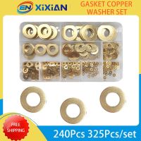 M2-M14 Brass Flat Plain Washer M5-M20 Gasket Copper Washer Nut And Bolt Set For Screw Bolt Set For Sump Plugs Flat Plain Washer