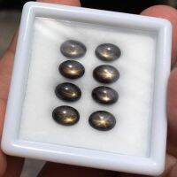 พลอยสตาร์ ดิบ บางกะจะ ไซส์  5x7 mm. 8 เม็ด