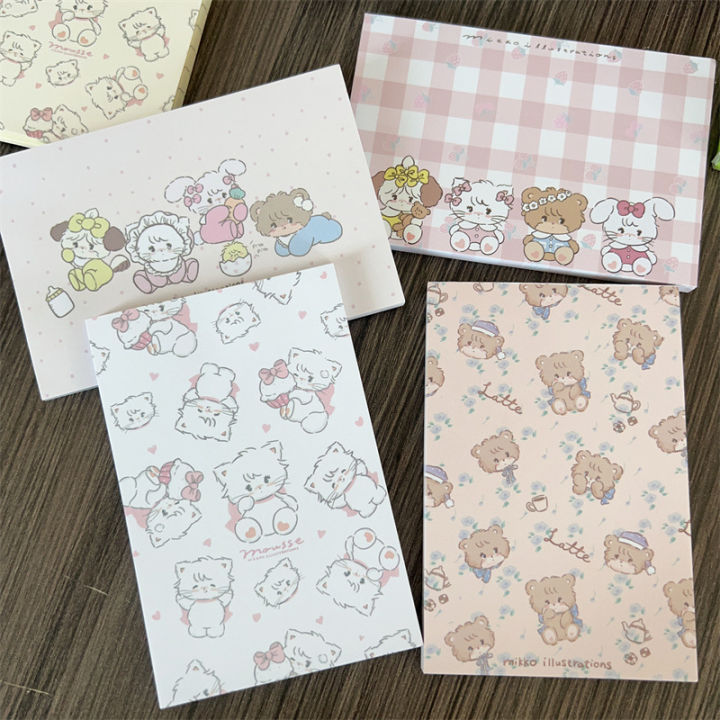 4pcs-large-pink-mikko-memo-pad-sticky-note-cartoon-cute-pad-stickable-note