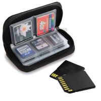 Memory Card Storage Bag- Fits SD SDHC Micro SDMini SD and 4X CF-With 22 SlotsGame Accessories memory card boxBlack