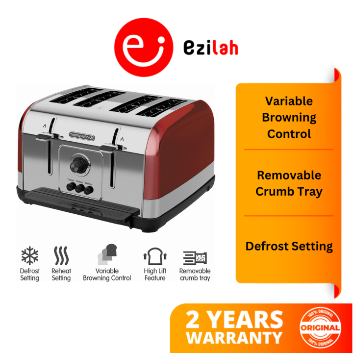 Morphy Richards 4 Slice Toaster Venture Red 240133 Lazada