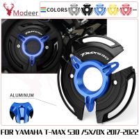 ☍ตัวเลื่อนเครื่องยนต์ตกเครื่องป้องกันสำหรับยามาฮ่า Tmax T-Max 530 T-Max530 Sx Dx 17-22ป้องกันที่คลุมมอเตอร์เครื่องยนต์ TMAX530ของรถจักรยานยนต์