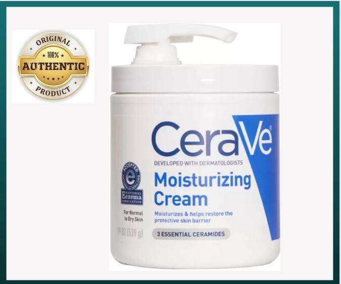 CeraVe Moisturizing Cream Body and Face Moisturizer for Dry Skin with
