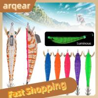 ARQEAR529453 2023ตกปลาจำลองเหมือนจริงตะขอปลาหมึกเหยื่อล่อปลาหมึกเหยื่อกุ้งไม้