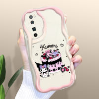 Kingsons เคส Huawei Nova 10 SE Nova 5T Nova 7 Pro Nova 7 SE Nova 7 SE Nova 9 SE การ์ตูน Kuromi เคสโทรศัพท์น้ำมันครีมพื้นขอบคลื่นเคสป้องกันเคสซิลิโคนนิ่ม