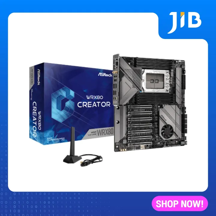 MAINBOARD (เมนบอร์ด) ASROCK WRX80 CREATOR (SOCKET sWRX8) (E-ATX ...