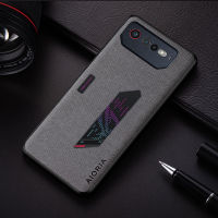 Case For Asus ROG Phone 7 6 Coque Simple Design Lightweight Durable Solid Color Textile Leather Cover For Asus Rog Phone 7 Case