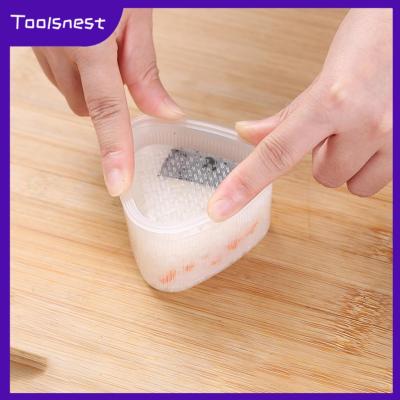 ซูชิญี่ปุ่นสามเหลี่ยม Toolsnest เครื่องทำซูชิห่อข้าวปั้นอาหารแบบทำมือ4ชิ้น