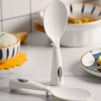 ♀ Upright Plastic Rice Spoon Rice Cooker Serving Spoons Nonstick Spatula Household High Temperature Food Shovel Kitchen Utensils