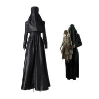 Takerlama Evil 8 Donna Beneviento Cosplay Dress Women Black Long Hooded Dress With Veil Horror Nun alloween Carnival Party Suits