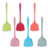 BTTUM Silicone Translucent Spatula Hanging Hole Large Scraper Multi Purpose Non Stick Kitchen Accessories