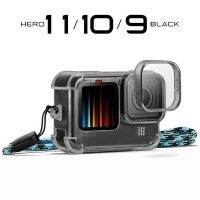 เคสเกราะอากาศกันกระแทก Gopro Hero 11 10 9สีดำใส TPU กรอบซิลิโคนนิ่มมาตรฐาน