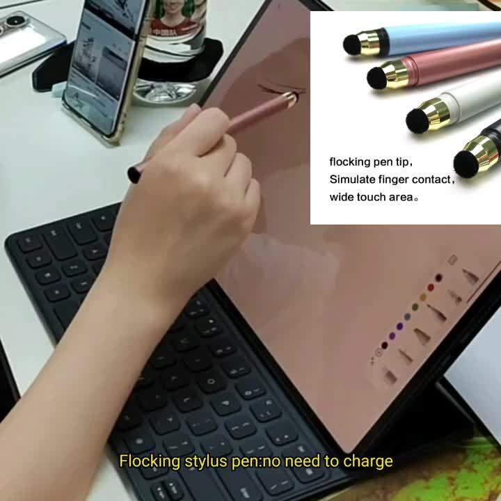 New Style Flocking Passive Touch Screenwriting Pen Stylus For All