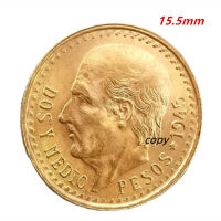1945 Mexican2 1/2 Peso Eagle งูเหรียญที่ระลึกเส้นผ่านศูนย์กลาง 15.5 มม.คอลเลกชัน Retro Silver Dollar CRAFT สำเนาเหรียญ-Faewer