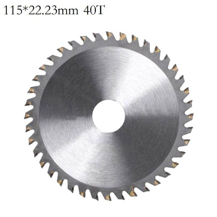 3ชิ้นเลื่อยวงเดือน4-5นิ้วจานตัดไม้ปลายแผ่นคาร์บอนสำหรับงานไม้40ซี่ฟันใบเลื่อยทำงานไม้เหล็ก115มม