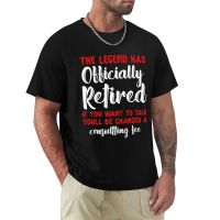 2023 NewThe Legend ได้เกษียณอย่างเป็นทางการตลกเกษียณอายุ Plan เสื้อยืดสั้นเสื้อยืด Summer Top Mens T Shirt