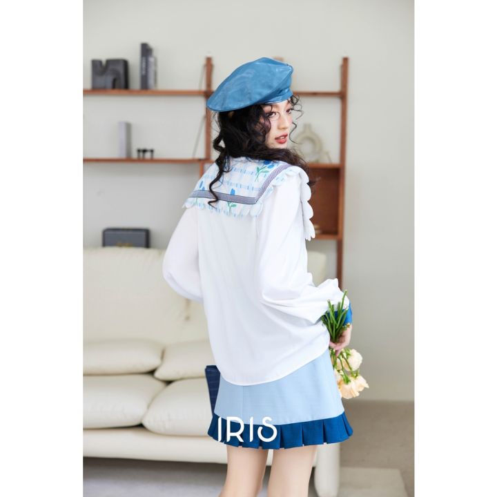 สินค้าลิขสิทธิ์แท้-iris-boutique-is2381566-sunny-sky-shirt-เสื้อผ้าผู้หญิง-เสื้อเชิ้ต