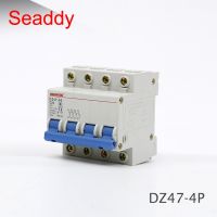 4P Ac Mcb Dz47 C ประเภท230/400V ~ 50Hz/60Hz 6a 3a เบรกเกอร์ขนาดเล็ก10a 16a 20a 25a 32a 40a 50a 63a