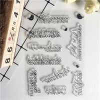 German Clear Stamps Scrapbooking/Sentiment Stamps Fairy Rubber New Card Making Sentiment Text Words Sweet Stamp 646
