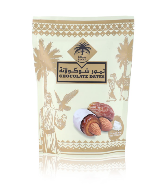 Siafa Indulgence White Chocolate Almond Dates Coklat Putih Almond Kurma