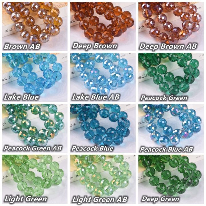 round-96-facets-cut-disco-ball-6mm-8mm-10mm-12mm-crystal-glass-loose-spacer-beads-lot-colors-for-jewelry-making-diy