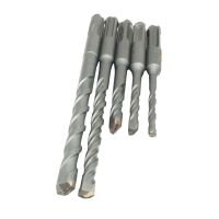 4-12mm Electric Dril Concrete Drill Bit Double SDS Plus Slot Masonry Hammer Head Tool High Speed White Steel