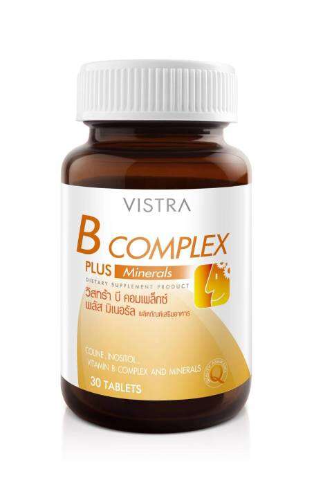 vistra-b-complex-plus-minerals-30-tablets-วิสทร้า-บี-คอมเพล็กซ์-พลัส-มิเนอรัล