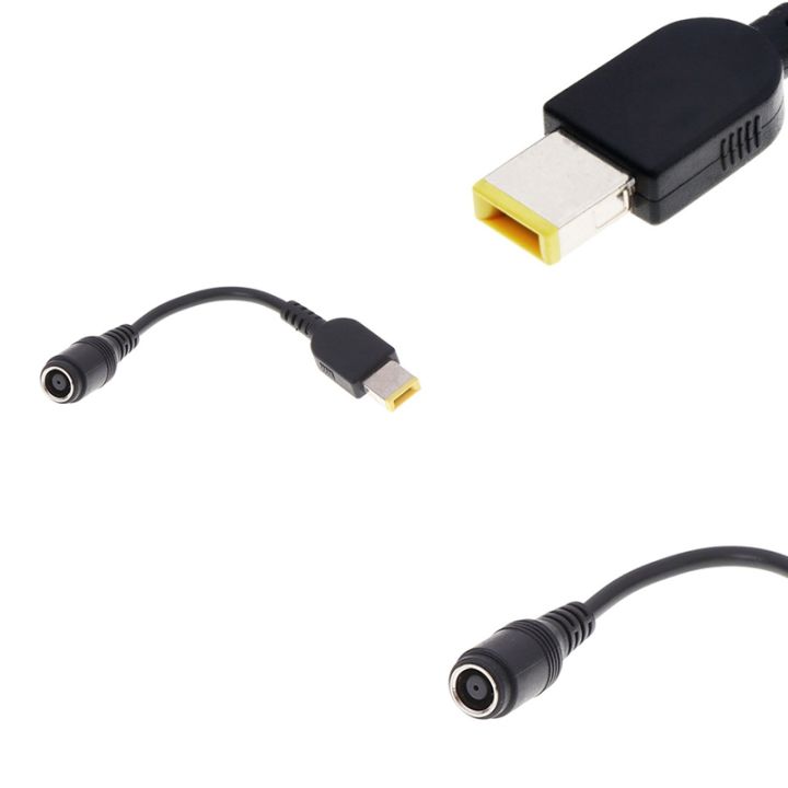 7-9x5-5mm-round-jack-to-square-plug-adapter-pigtail-charger-power-converter-cable-for-ibm-for-lenovo-thinkpad