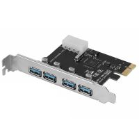 อะแดปเตอร์ฮับ S2T 4พอร์ต USB 3.0 PCI-e Express การ์ดเอ็กซ์แพนชัน PCI Express Extender