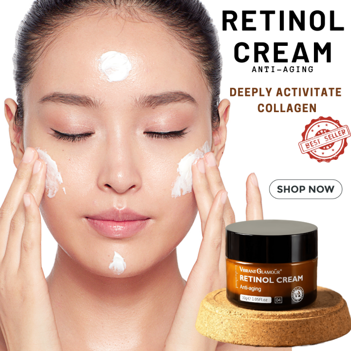 Vibrant Glamour Retinol Cream Repair Skin AntiAging Face Cream