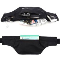 Large Capacity Waterproof Fabric Sport Running Bag Belt Outdoor Fitness Waist Pack Pouch GYM Double Zipper Pocket Waist Bags
