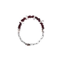 กำไลหิน Mirabilis: โกเมน (Garnet) และควอตซ์ใส (Crystal Quartz)