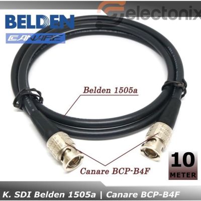 [10M] Belden สายเคเบิ้ลวิดีโอ Sdi 1505A | Canare Bcp-B4F