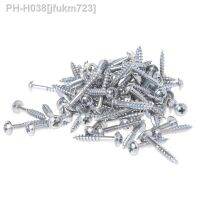 100Pcs High Quality New M4-25 High Strength Oblique Hole Self-tapping Screws For Pocket Hole Jig