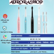 TẶNG KÈM 4 ĐẦU BÀN CHẢI Bàn chải đánh răng điện Electric Toothbrush Tự