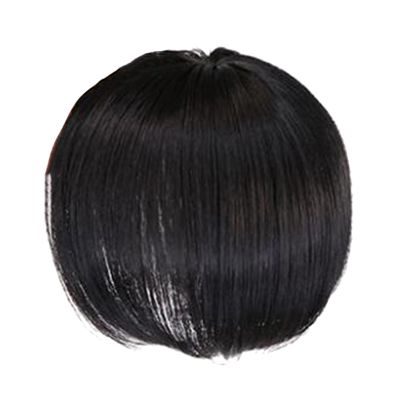 Human Hair Topper Wig with Bangs Increase the Amount of Hair on the Top of the Head to Cover the White Hair Hairpiece