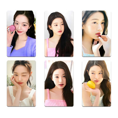 6PCS/set Jang WonYoung photocard coloured contact lens HapaKris Lomo card