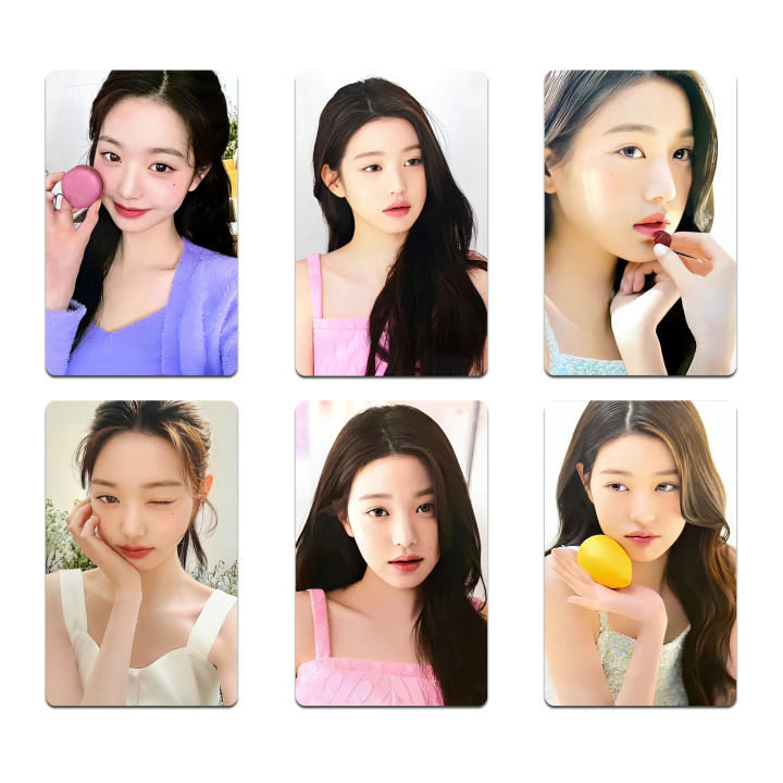 6pcs-set-jang-wonyoung-photocard-coloured-contact-lens-hapakris-lomo-card