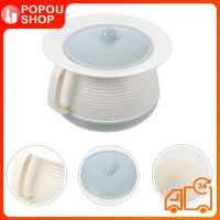 POPOUSHOP 1 ชิ้นพลาสติกผู้สูงอายุหอการค้าหม้อครัวเรือน Spittoon ที่เรียบง่าย Spittoon ที่มีฝาปิดที่จับ