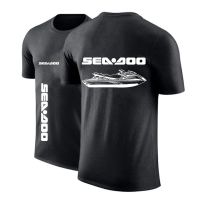 [หรูหรา] 2021 Sea Doo Seadoo Moto ฤดูร้อนเทรนด์ใหม่ผู้ชายสบายๆพื้นฐานแขนสั้นเสื้อยืดหล่อสันทนาการพิมพ์ฮาราจูกุสบายด้านบน