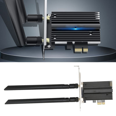 PCIe การ์ด WiFi 2400Mbps 574Mbps WiFi 6E การ์ด PCIe 6GHz 5GHz 2.4GHz สำหรับเดสก์ท็อป